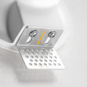 Aletas Aro Downlight Integración Escayola/Pladur 120x120mm para Bombilla GU10