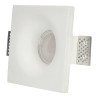 Downlight quadrado de gesso 120x120mm para Lampada GU10