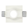 Quadratisches Gips-Downlight 120x120 mm für Birne GU10