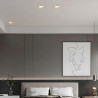 Square recessed downlight Plasterboard/drywall Integration 120x120mm for GU10 Bulb