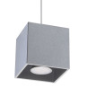 Luminária pendente minimalista em alumínio - Série Quad 1
