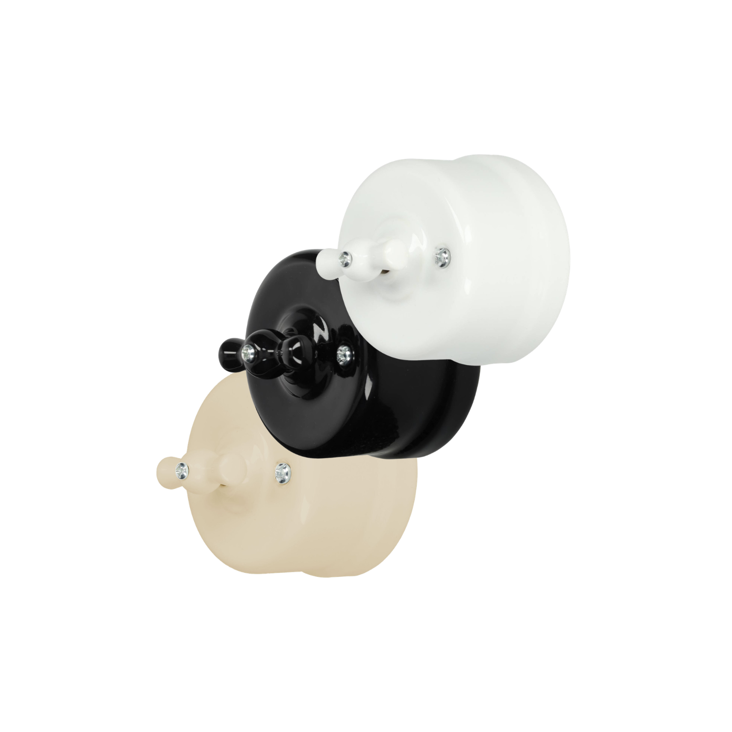 Interruptor vintage conmutado porcelana