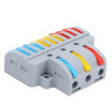 Connettore Rapido 3 Entrate 6 Uscite 0,08-4 mm²