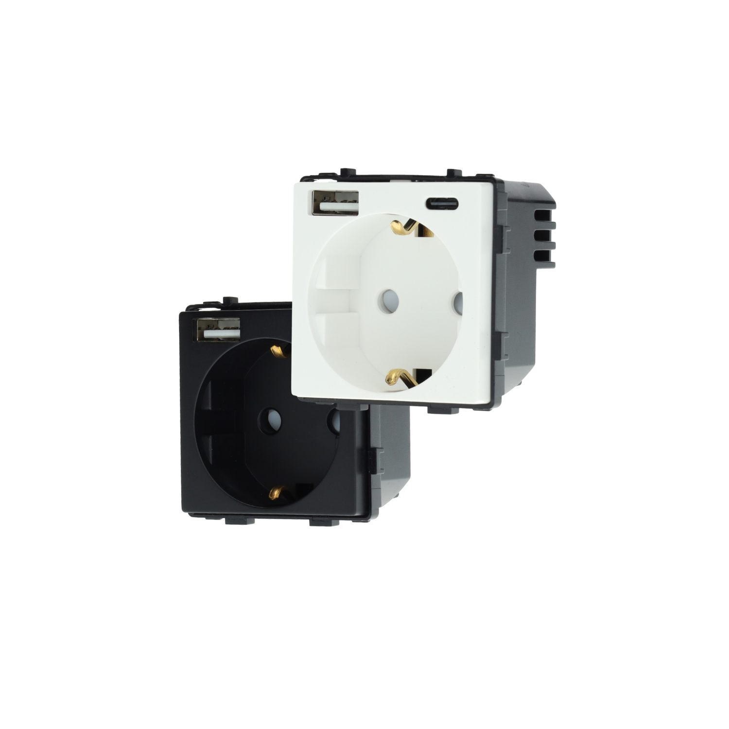 Base Enchufe Schuko 16A USB A+C Carga Rápida 20W - Serie Pro