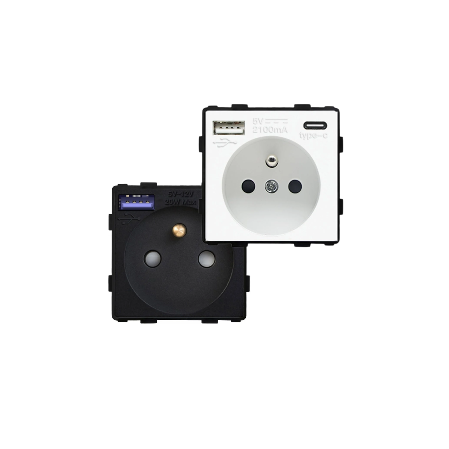 Base Enchufe Francés 16A USB A+C - Serie Pro