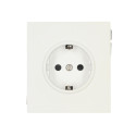Base Enchufe Schuko 16A - Skin touch blanco