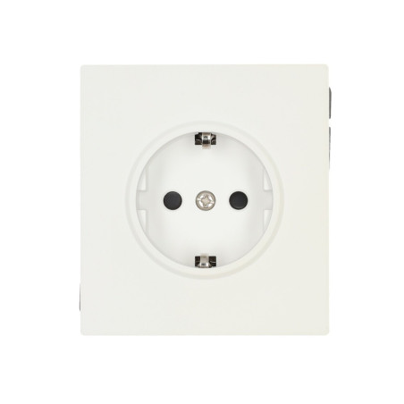 Base Enchufe Schuko 16A - Skin touch blanco