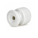 Aislador blanco para cable trenzado porcelana - Serie Vintage