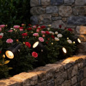 Kit de 4 Focos Solares LED de Exterior con Panel Solar 1W IP65
