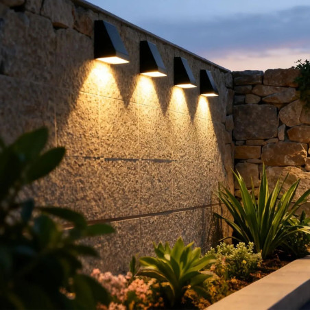 Aplique de Pared Solar LED 1W con Detector de Movimiento