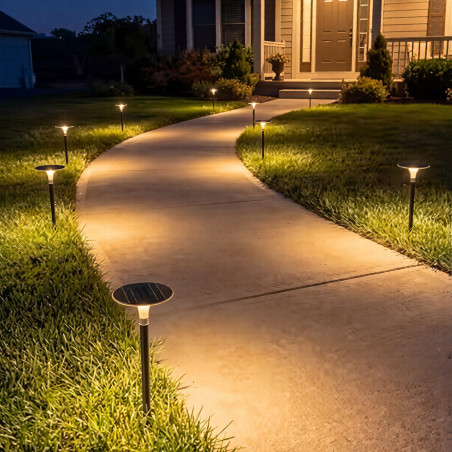 Baliza Solar LED de Pie 65cm 12W IP65 jardin