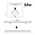 Armadura LED estanque 54W IP65