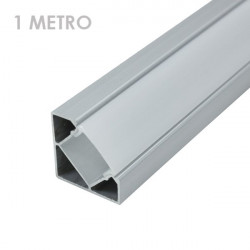 Perfil angular aluminio tira led 1 m