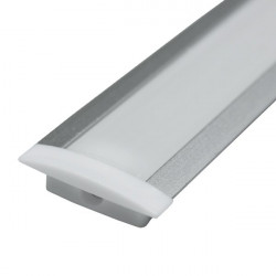 Rechteckiges Profil Aluminiumleiste LED 1 m mit Laschen