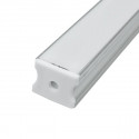 Profile for 1 m LED Strips - Rectangular, Aluminium, 19 x 19 x 1000mm, Clips