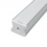 Perfil tira led alumínio retangular 1m 17,5 x 14,5 x 1000mm