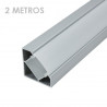Profil d&#39;angle en aluminium pour bande LED de 2 m