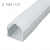 Profilé rectangulaire en aluminium, bande de leds 20 x 21 x 2000mm