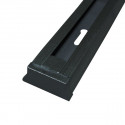 Carril focos led negro 1 metro ensamblable