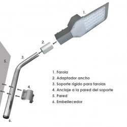 60mm adapter for lamp holder