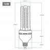 Ampoule led CFL 360º 16W