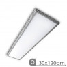 LED Panel - Extra-slim, 40W, 30 x 120 cm Silver Frame