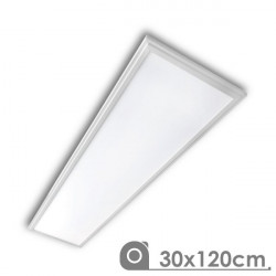 LED-Panel 30 x 120 cm 40W weißer Rahmen