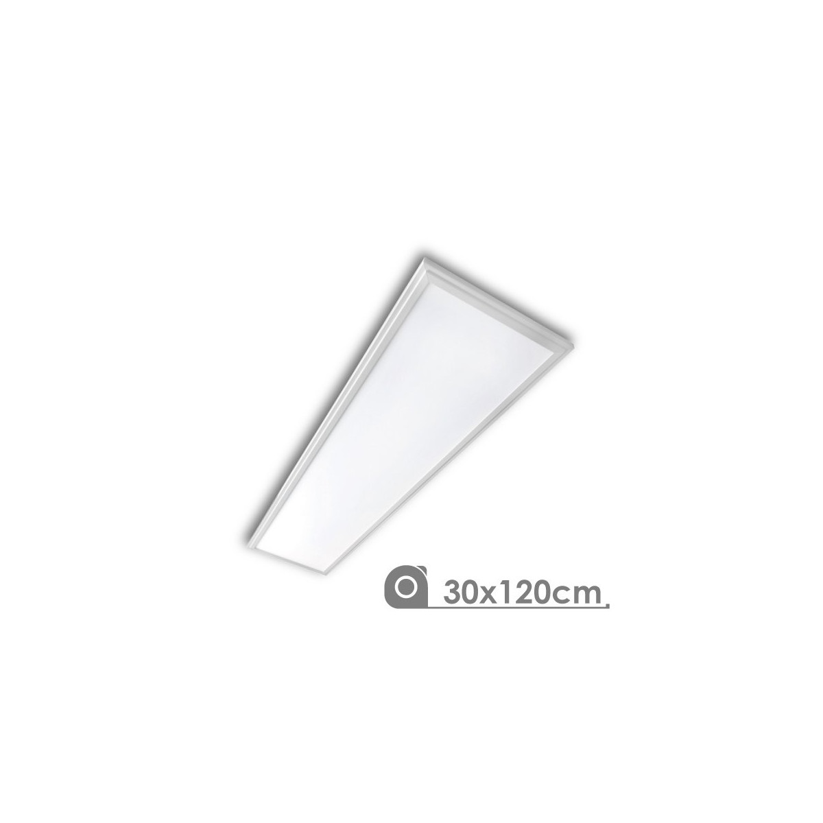 LED Panel - Extra-slim, 40W, 30 x 120 cm white frame