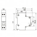 Interruttore automatico stretto 1P+N