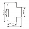 Residual current circuit breaker 4P 6kA