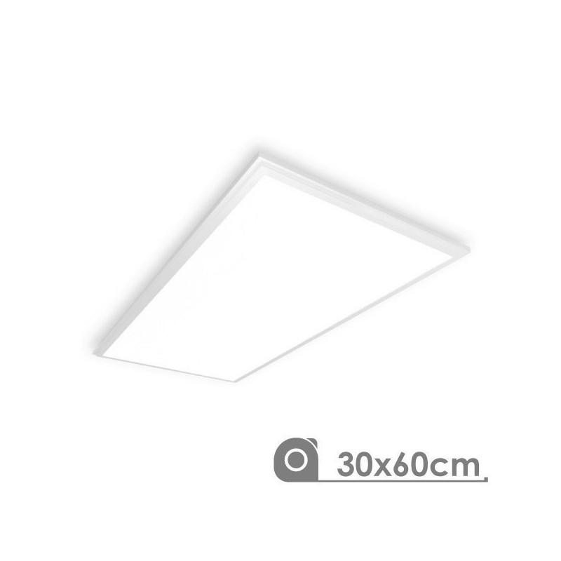 Panneau à leds 30 x 60 cm 25W cadre blanc