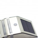 Aplique solar LED detector presencia color plata