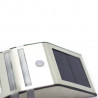 Aplique solar LED detector presencia prata