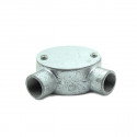 2-way metal conduit box