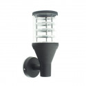 E27 black outdoor wall lamp