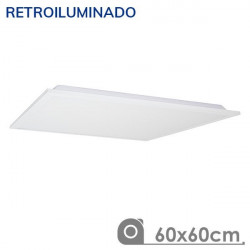 Panel LED 60X60 60W retroiluminado marco blanco