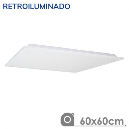 Panneau LED  60x60 60W rétro-éclairé cadre blanc