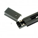 Carril focos led negro 1 metro ensamblable