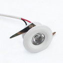 Incasso led mini 1W bianco