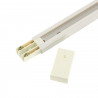 PVC LED Spotlights Rail - Connectable, 2 Meter Long, White