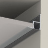 Profil en aluminium pour bande de leds de 2 m pour faux plafond
