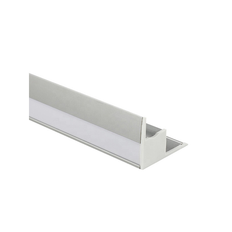 Perfil rectangular aluminio tira led 2 m para falso techo
