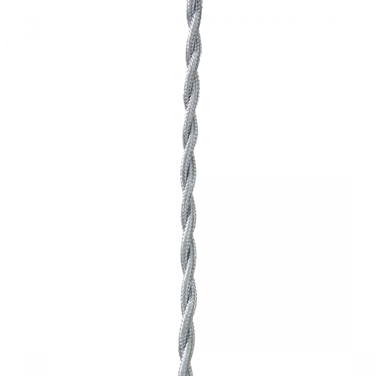 Matassa 10mt Cavo In Tessuto Treccia In Seta Colore Nero Ramato 2 Poli 0,5mm - Foto 3