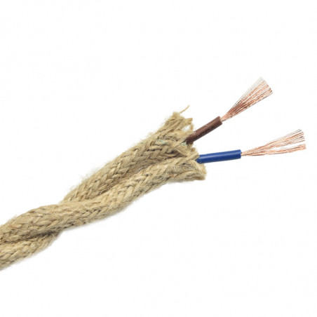 Cable eléctrico trenzado cuerda