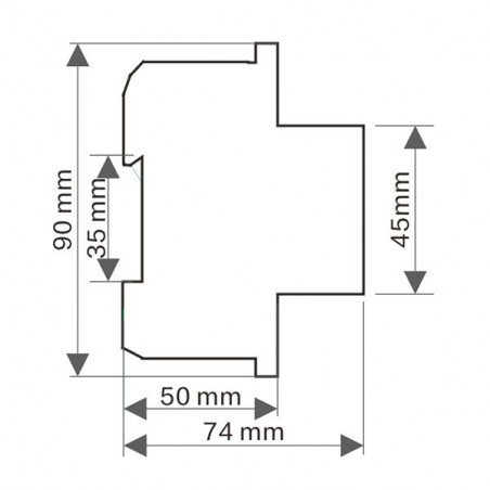 Residual current circuit breaker 4P 6kA