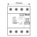 Residual current circuit breaker 4P 6kA