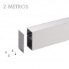 Profile for LED Strips - Rectangular, Aluminium, 66 x 35 x 2000mm