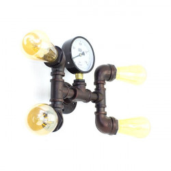 Industrial pipe wall lamp...