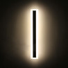 Lampada da parete lineare a LED 18W nero 60cm