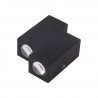 Aplique aluminio LED 4W IP65 color negro
